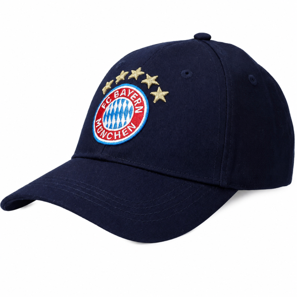 FC Bayern München Baseballcap Logo / NY Blau verstellbar